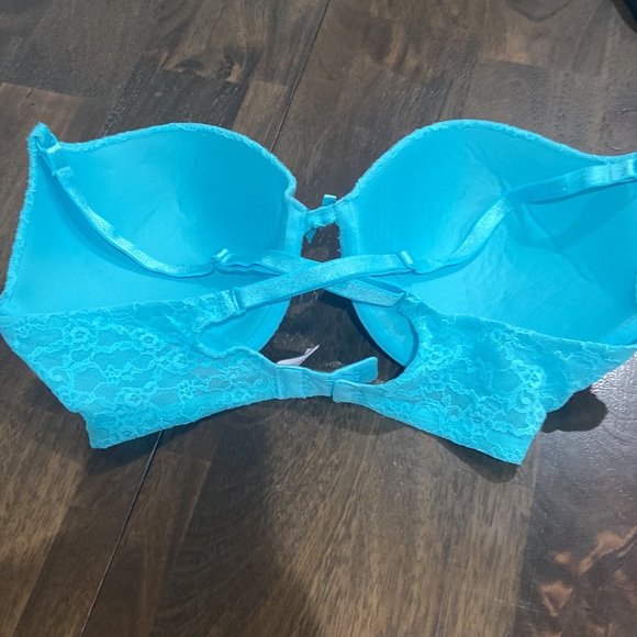 Victoria's Secret blue floral lace push up bra 34DD - Picture 12 of 12